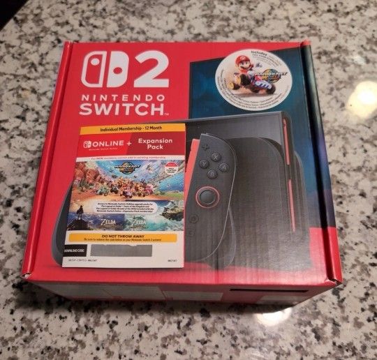 Nintendo Switch 2 Bundle With Mario Kart And 12 Months Switch Online Expansion