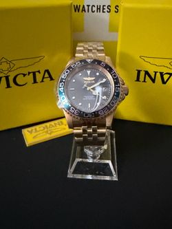 Invicta Pro Diver Men’s Watch 40mm Quartz Movement Gold Tone