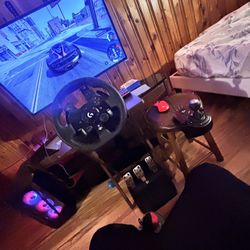Great Condition Pc With Logitech Steering Wheel 