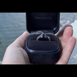 Tiffany T Square Ring  With Box And Bag