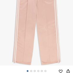 Sergio Tacchini Miss Orion Track Pants Pink Women Size L Fleece Lined Zip Ankle