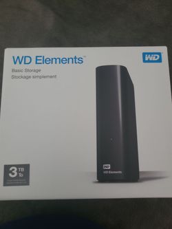 WD element 3TB external usb drive