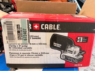 Porter-Cable 352VS Variable Speed Belt Sander w/ Dust Bag & Manual