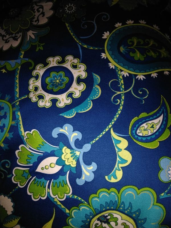 Retro Blue And Green Fabric 6 Yds 45 For In Orlando Fl Offerup