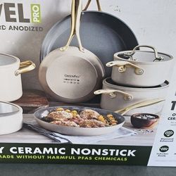 Read Description GreenPan Jewel Pro Healthy Ceramic Non-stick Cookware Set