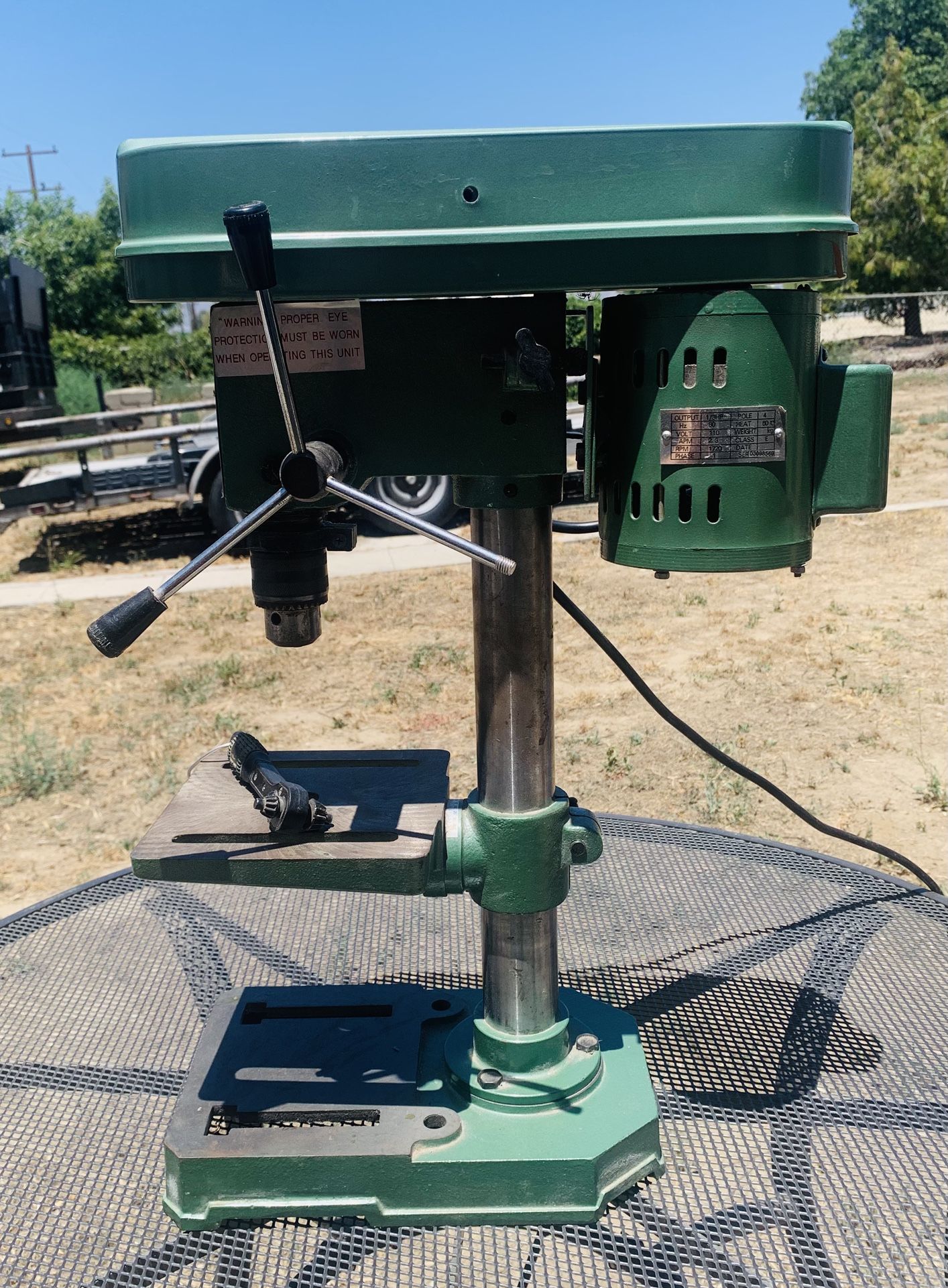Reliable Harbor Freight 5-Speed Benchtop Drill Press - Model 1844 - Perfect for DIY/Hobby