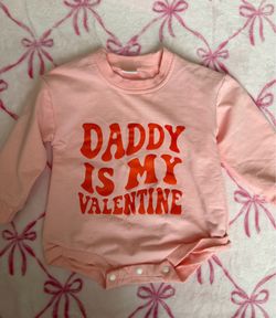 daddy's my valentine onesie