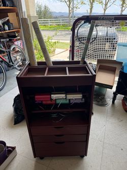 Gift wrapping storage furniture piece