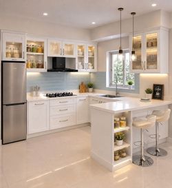 Wholesale Kitchen Cabinets Wall Base Vanity Pantry Sink Base Blue White Gray Shaker In Stock