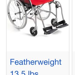 Featherweight Wheelchair Like New