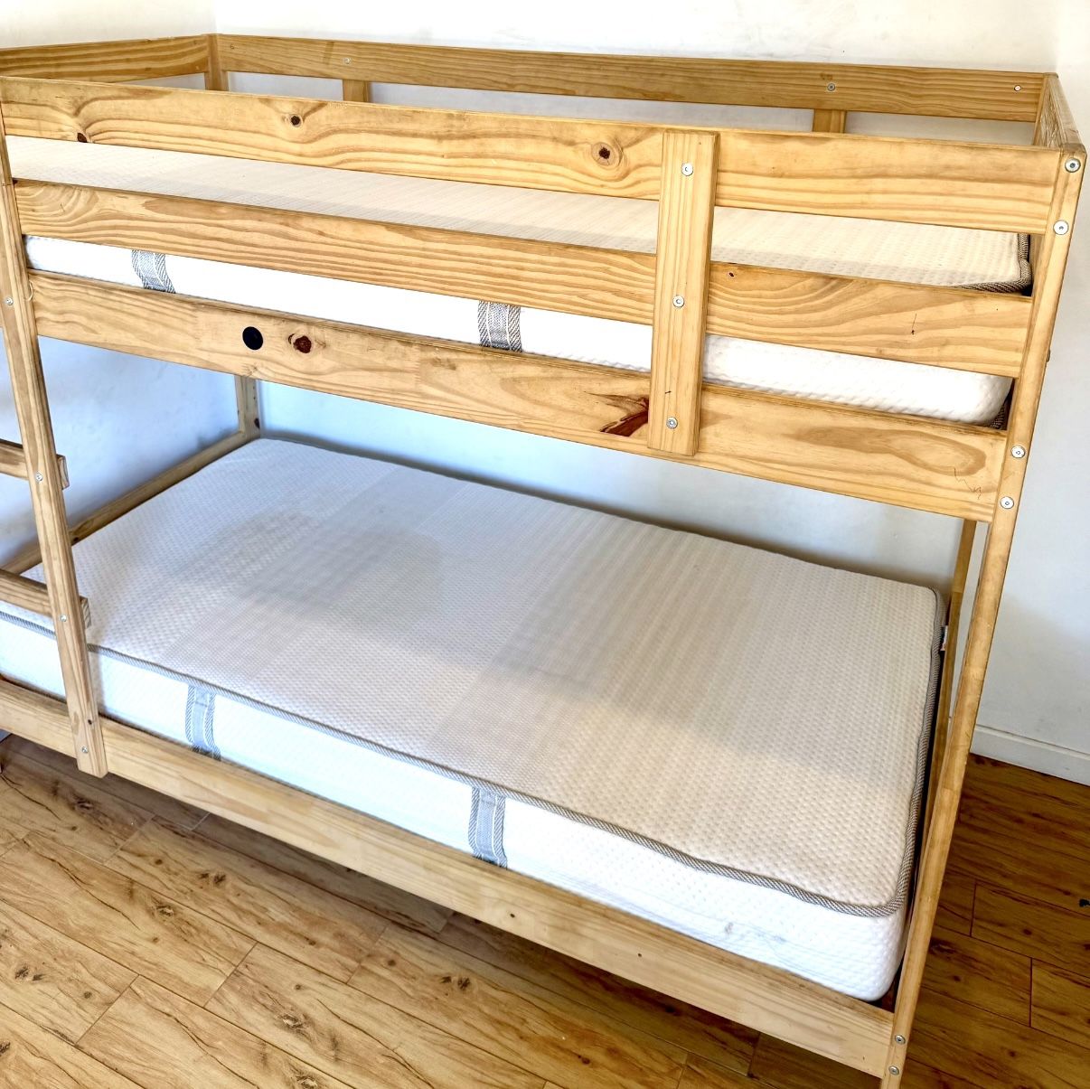 2 Twin Size Ikea Morgongava Natural And Synthetic Latex Blend Mattresses