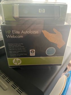 HP Elite Autofocus webcam.