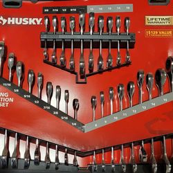Husky 30 Piece Ratcheting Wrench Set