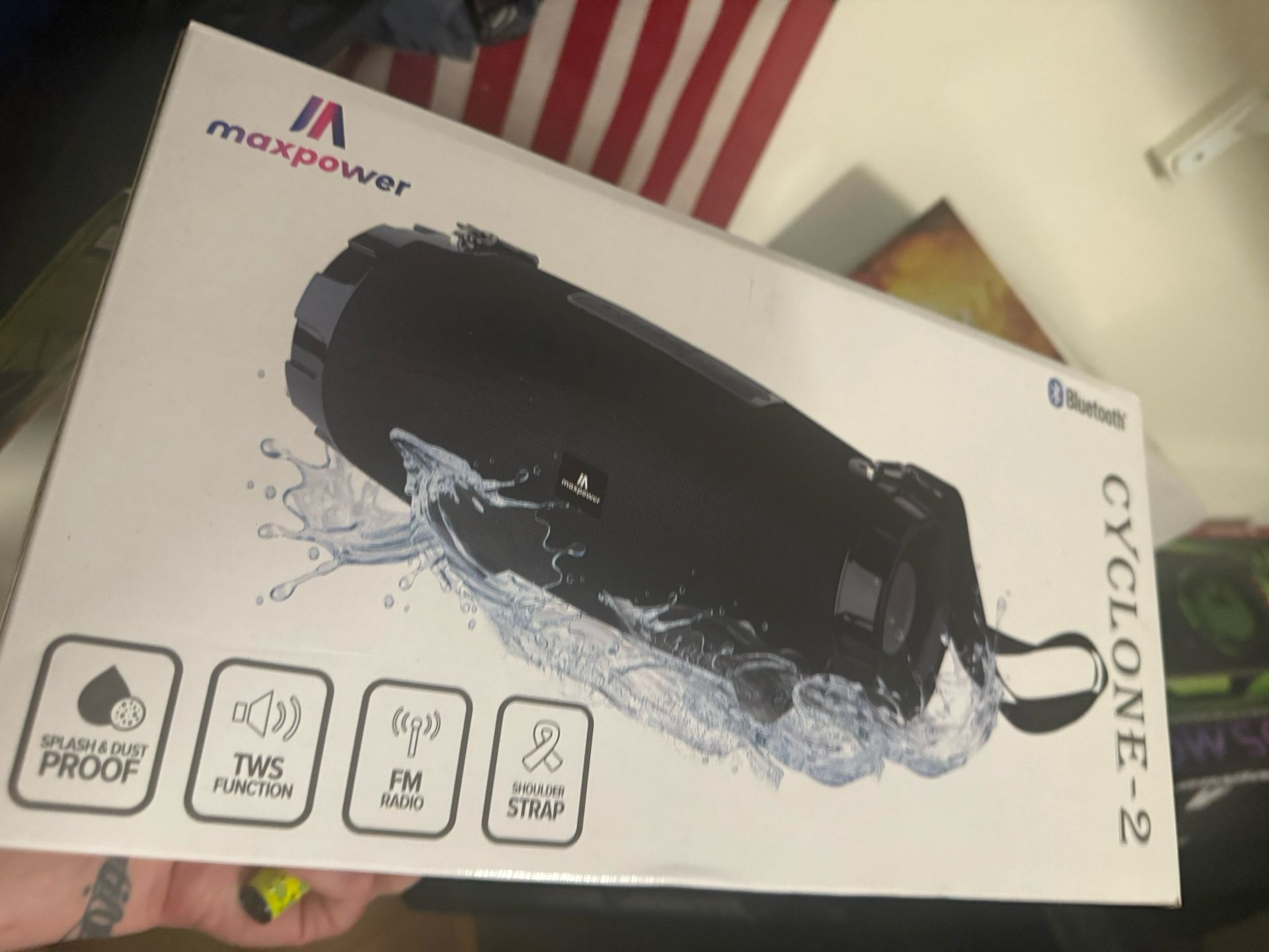 Max Power Cyclone Bluetooth Speaker