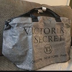 Victoria Secret Glitter Tote Duffle Bag