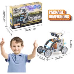 Sillbird - STEM (Science, Technology, Engineering, and Math) 12-in-1 Educational Solar Robot Toy - 
