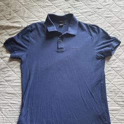 Navy Blue Hugo Boss Shirt