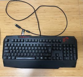 MSI Gaming Wired Keyboard and RAZER Mousepad
