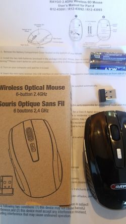RAYGO WIRELESS OPTICAL MOUSE 2.4GHZ