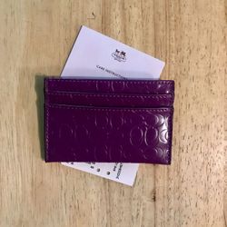 Coach card holder