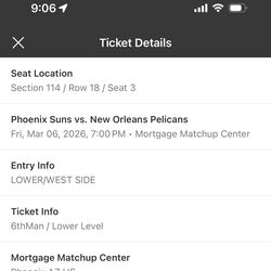 Phoenix Suns vs New Orleans Pelicans