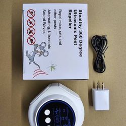 Ultrasonic Pest Repellent Plug Indoor Pest Rodent Control for Mouse Mice Rat Squirrel Bat Roach Spider Ant Bug, Electronic Repelling Device Mouse Trap