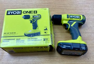 Ryobi ONE+ 18V 3/8" Drill PCL201 with 1.5Ah Battery & Box