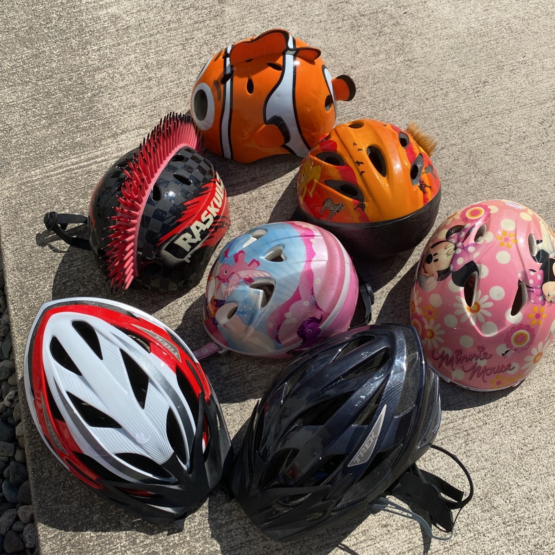 Different Helmets For Kids 3 Years Old And Up 3- Years Old And Up $13 Each