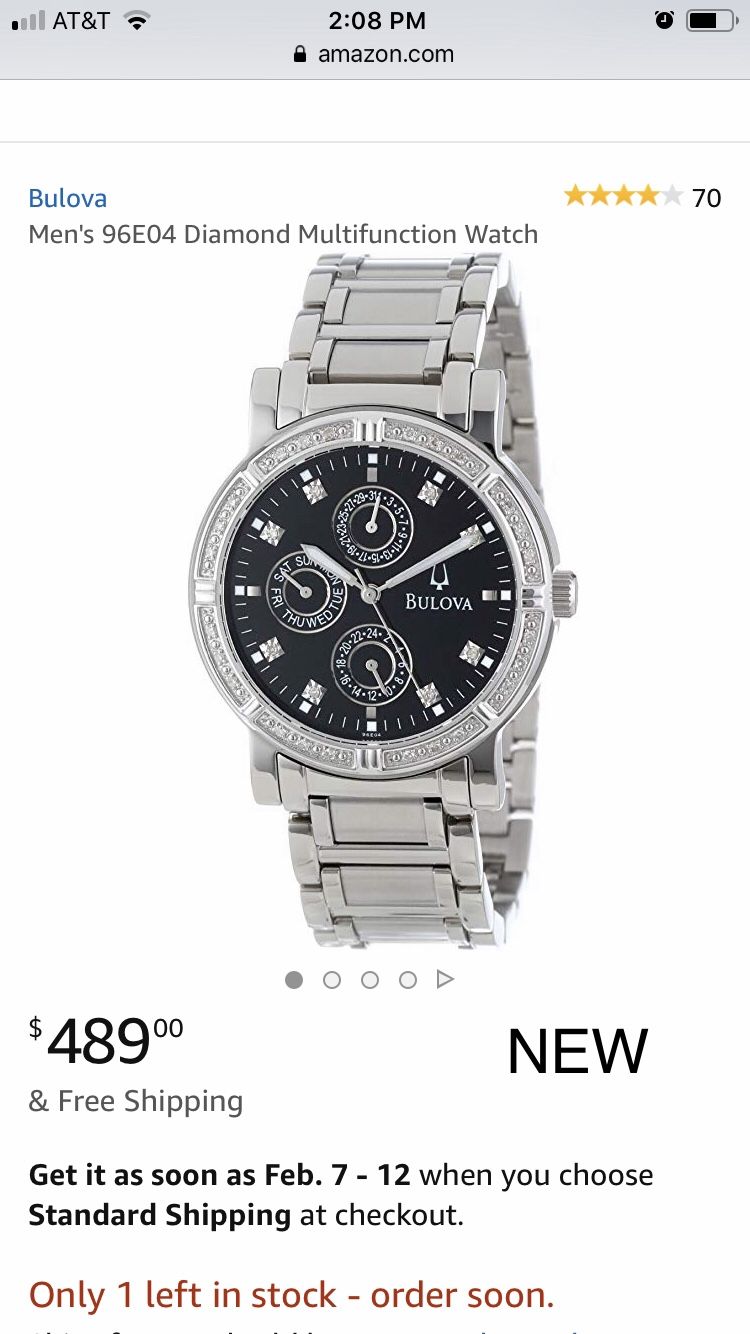 Beautiful Men s Bulova Watch C837390 140 new 489 also called 96E04 for Sale in Lake Worth FL OfferUp