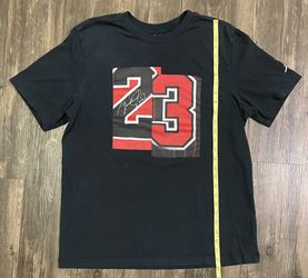 Jordan T Shirt Men Large  Black Short Sleeve Jumpman Logo Basketball NBA Retro
