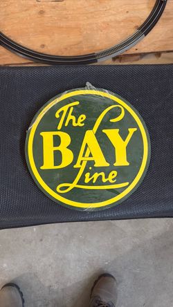 The Bay Line Railroad Round Sign