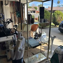 Free Brass And Glass Shelf 