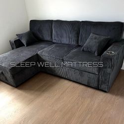 Sectional Black Color 