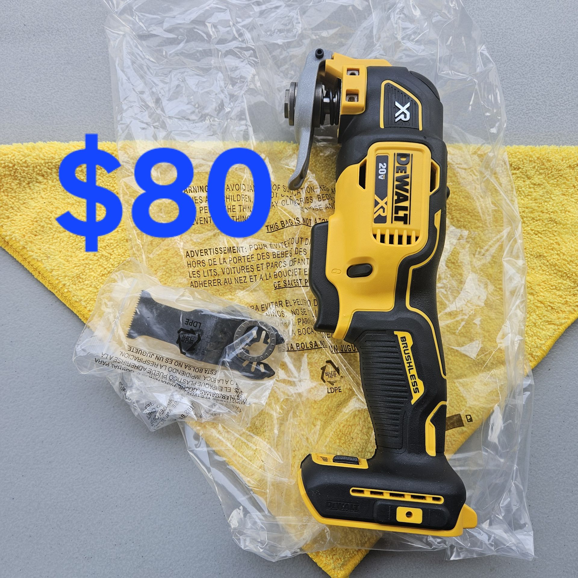 $80 New Dewalt 3-Speed Multi-Tool 20-Volt Oscillating Multi Tool