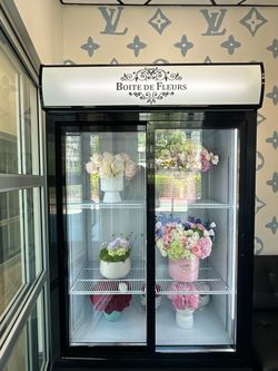 Flower Cooler Procool Double Glass Door Display Refrigerator