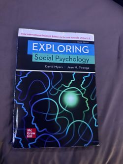 Exploring Social Psychology 9th Edition Textbook