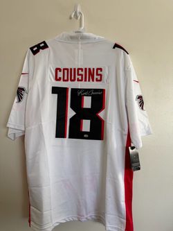 KIRK COUSINS SIGNED ATLANTA FALCONS WHITE NIKE JERSEY AUTOGRAPHED W/COA XL  603