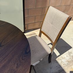 Round brown Wooden Table 