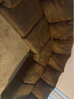 Brown sectional