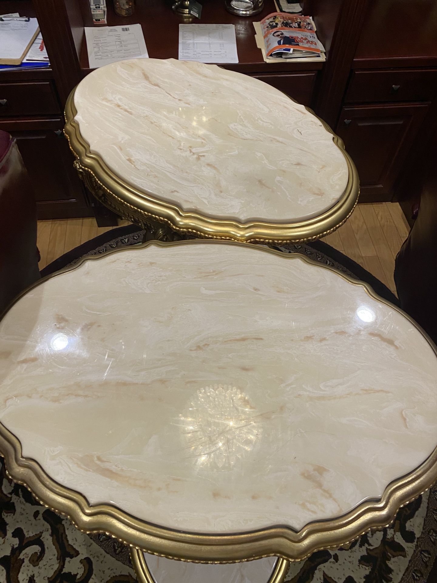 Antique Gold 3 Pieces Coffee Table $950