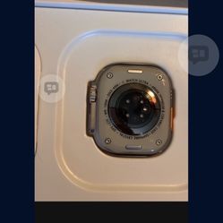 Ultra2 Titanium Case Apple Watch Orange Strap. $100