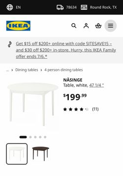 Ikea table