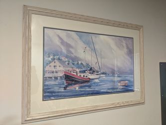 Painting With Wooden Frame