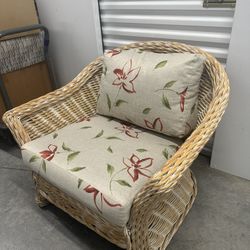 Coastal 6 Piece Wicker Sofa Set - Rattan Couch, Chairs, & Tables - Mint Condition