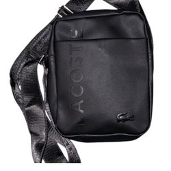 Unisex Black Lacoste Crossbody
