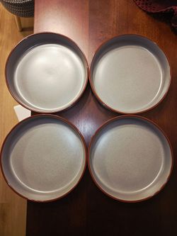 famiware Mercury Pasta Bowls Set of 4, 33 oz Large Salad Bowls, Ceramic Pasta Plates Bowls, Serving Bowls for Kitchen, Microwave & Dishwasher Safe, Ch
