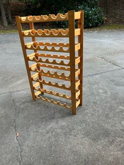 Large Wooden Wine Rack