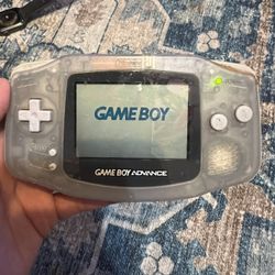 Gameboy Advance With Pokemon Leaf Green