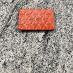 goyard wallet orange