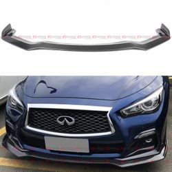18-24 Infiniti Q50 Sport Carbon Fiber Front Bumper Lip